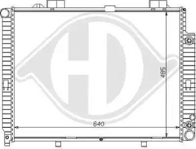 Diederichs 8121163 - Радиатор, охлаждение двигателя autospares.lv