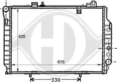 Diederichs 8121186 - Радиатор, охлаждение двигателя autospares.lv