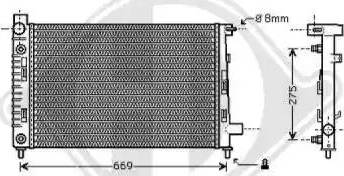 Diederichs 8121188 - Радиатор, охлаждение двигателя autospares.lv