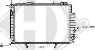 Diederichs 8121177 - Радиатор, охлаждение двигателя autospares.lv