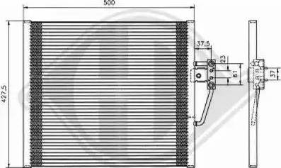 Diederichs 8122301 - Конденсатор кондиционера autospares.lv