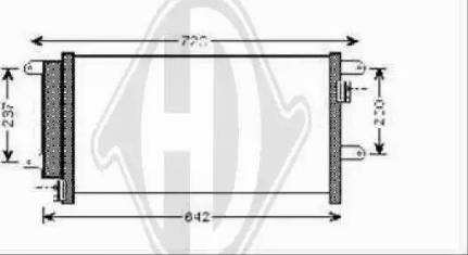 Diederichs 8349400 - Конденсатор кондиционера autospares.lv