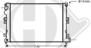 Diederichs 8349105 - Радиатор, охлаждение двигателя autospares.lv