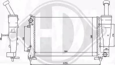 Diederichs 8345407 - Радиатор, охлаждение двигателя autospares.lv