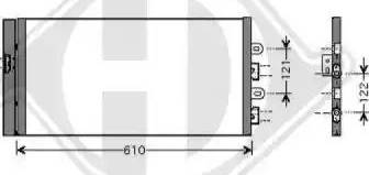 Diederichs 8345410 - Конденсатор кондиционера autospares.lv