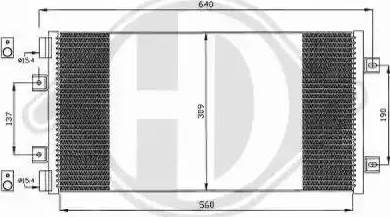 Diederichs 8345304 - Конденсатор кондиционера autospares.lv