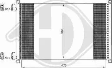 Diederichs 8345305 - Конденсатор кондиционера autospares.lv