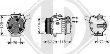 Diederichs 8345206 - Компрессор кондиционера autospares.lv