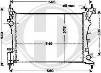 Diederichs 8345203 - Радиатор, охлаждение двигателя autospares.lv