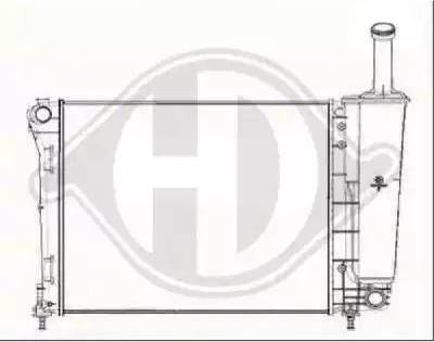 Diederichs 8340505 - Радиатор, охлаждение двигателя autospares.lv