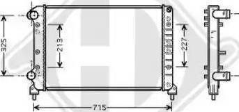 Diederichs 8348507 - Радиатор, охлаждение двигателя autospares.lv