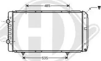 Diederichs 8348305 - Радиатор, охлаждение двигателя autospares.lv