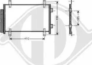 Diederichs 8348300 - Конденсатор кондиционера autospares.lv