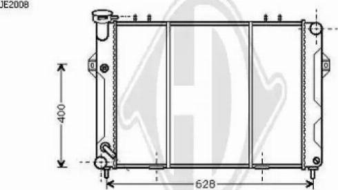 Diederichs 8261008 - Радиатор, охлаждение двигателя autospares.lv