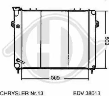 Diederichs 8261206 - Радиатор, охлаждение двигателя autospares.lv