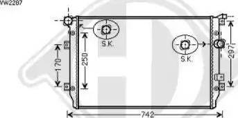 Diederichs 8225502 - Радиатор, охлаждение двигателя autospares.lv