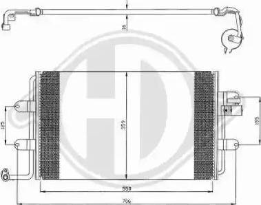 Diederichs 8226500 - Конденсатор кондиционера autospares.lv