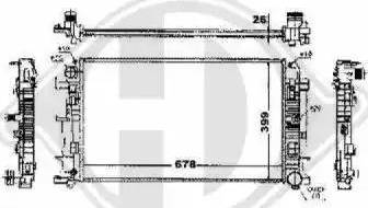 Diederichs 8228103 - Радиатор, охлаждение двигателя autospares.lv