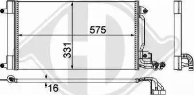 Diederichs 8742600 - Конденсатор кондиционера autospares.lv