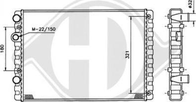 Diederichs 8730954 - Радиатор, охлаждение двигателя autospares.lv