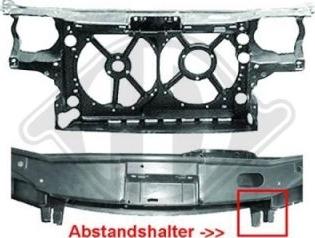 Diederichs 2212005 - Супорт радиатора, передняя планка autospares.lv