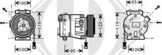 Diederichs 7345300 - Компрессор кондиционера autospares.lv