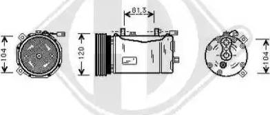 Diederichs 7221200 - Компрессор кондиционера autospares.lv