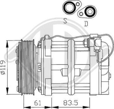 Diederichs 7762100 - Компрессор кондиционера autospares.lv