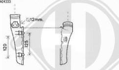 Diederichs DCA1072 - Интеркулер, теплообменник турбины autospares.lv