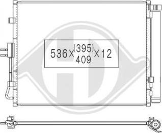 Diederichs DCC1942 - Конденсатор кондиционера autospares.lv