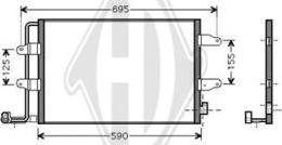 Diederichs DCC1444 - Конденсатор кондиционера autospares.lv