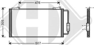 Diederichs DCC1551 - Конденсатор кондиционера autospares.lv