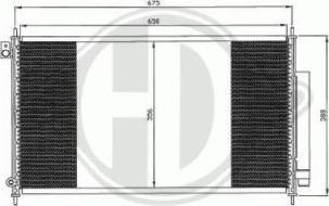 Diederichs DCC1650 - Конденсатор кондиционера autospares.lv