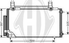 Diederichs DCC1651 - Конденсатор кондиционера autospares.lv