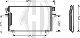 Diederichs DCC1099 - Конденсатор кондиционера autospares.lv