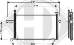 Diederichs DCC1093 - Конденсатор кондиционера autospares.lv