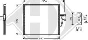 Diederichs DCC1049 - Конденсатор кондиционера autospares.lv