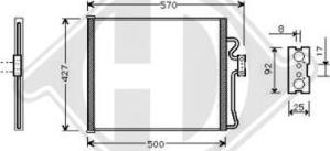 Diederichs DCC1047 - Конденсатор кондиционера autospares.lv