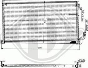 Diederichs DCC1083 - Конденсатор кондиционера autospares.lv