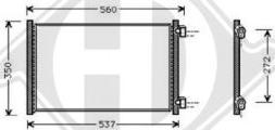 Diederichs DCC1142 - Конденсатор кондиционера autospares.lv