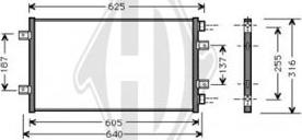 Diederichs DCC1152 - Конденсатор кондиционера autospares.lv