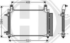 Diederichs DCC1884 - Конденсатор кондиционера autospares.lv