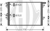 Diederichs DCC1354 - Конденсатор кондиционера autospares.lv