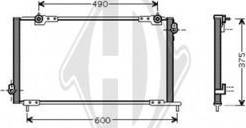 Diederichs DCC1203 - Конденсатор кондиционера autospares.lv