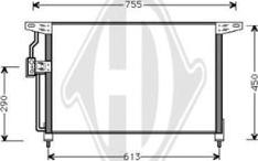 Diederichs DCC1286 - Конденсатор кондиционера autospares.lv