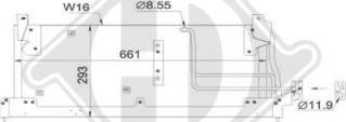 Diederichs DCC1283 - Конденсатор кондиционера autospares.lv