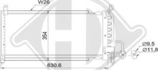 Diederichs DCC1287 - Конденсатор кондиционера autospares.lv