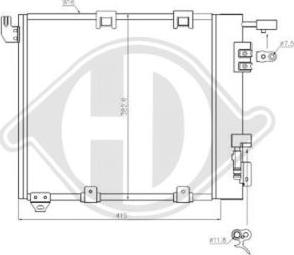 Diederichs DCC1720 - Конденсатор кондиционера autospares.lv