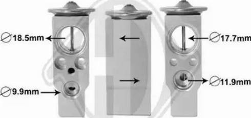 Diederichs DCE1099 - Расширительный клапан, кондиционер autospares.lv