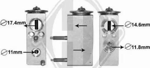 Diederichs DCE1073 - Расширительный клапан, кондиционер autospares.lv